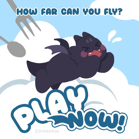 How far can you fly? Play now! Art by salaapaoo.